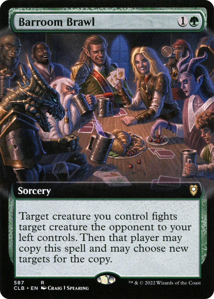 Barroom Brawl (Extended Art) (CLB-587) [Commander Legends: Battle for Baldur's Gate]