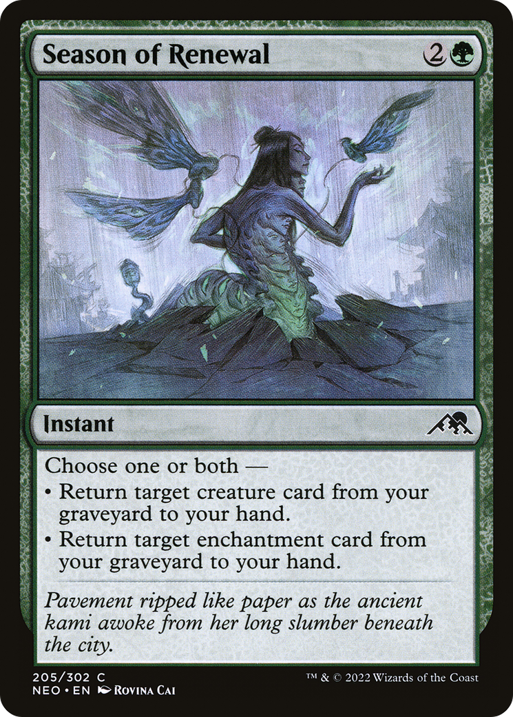Season of Renewal (NEO-205) [Kamigawa: Neon Dynasty] Foil