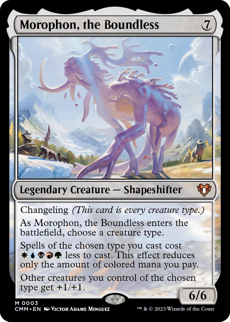 Morophon, the Boundless (CMM-003) [Commander Masters] Foil
