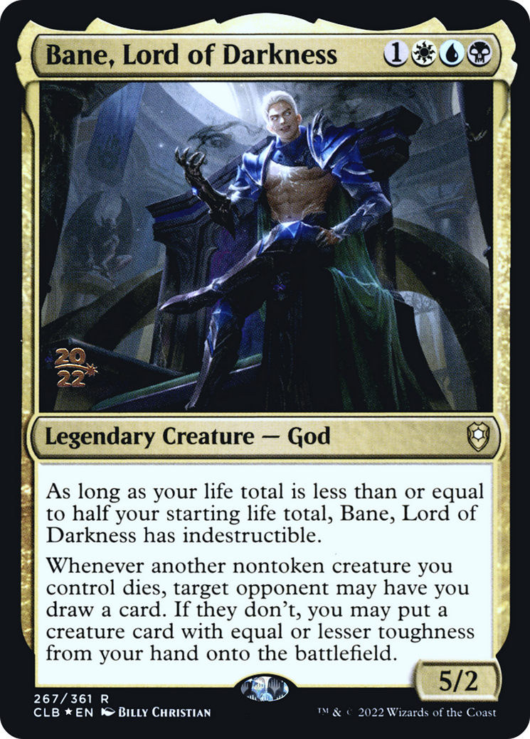 Bane, Lord of Darkness (PRE-267S) [Battle for Baldur's Gate Promos] Foil
