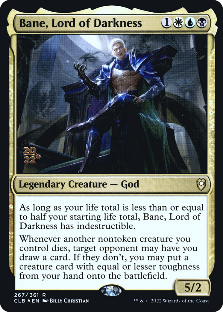 Bane, Lord of Darkness (PRE-267) [Battle for Baldur's Gate Promos] Foil