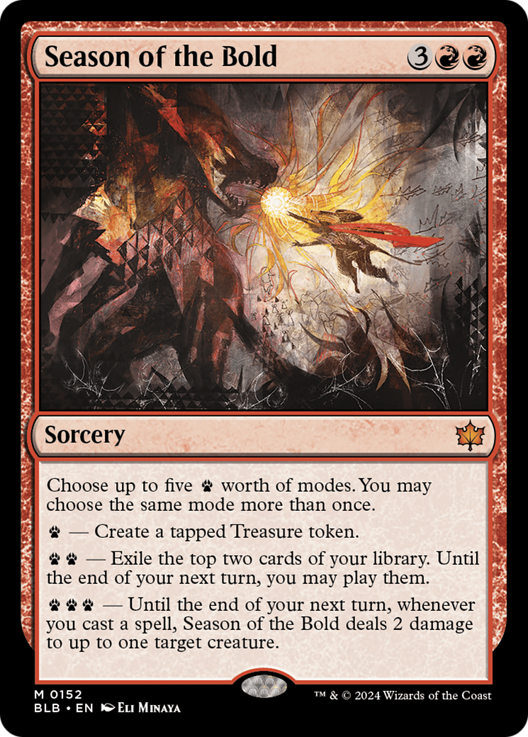 Season of the Bold (BLB-152) [Bloomburrow] Foil