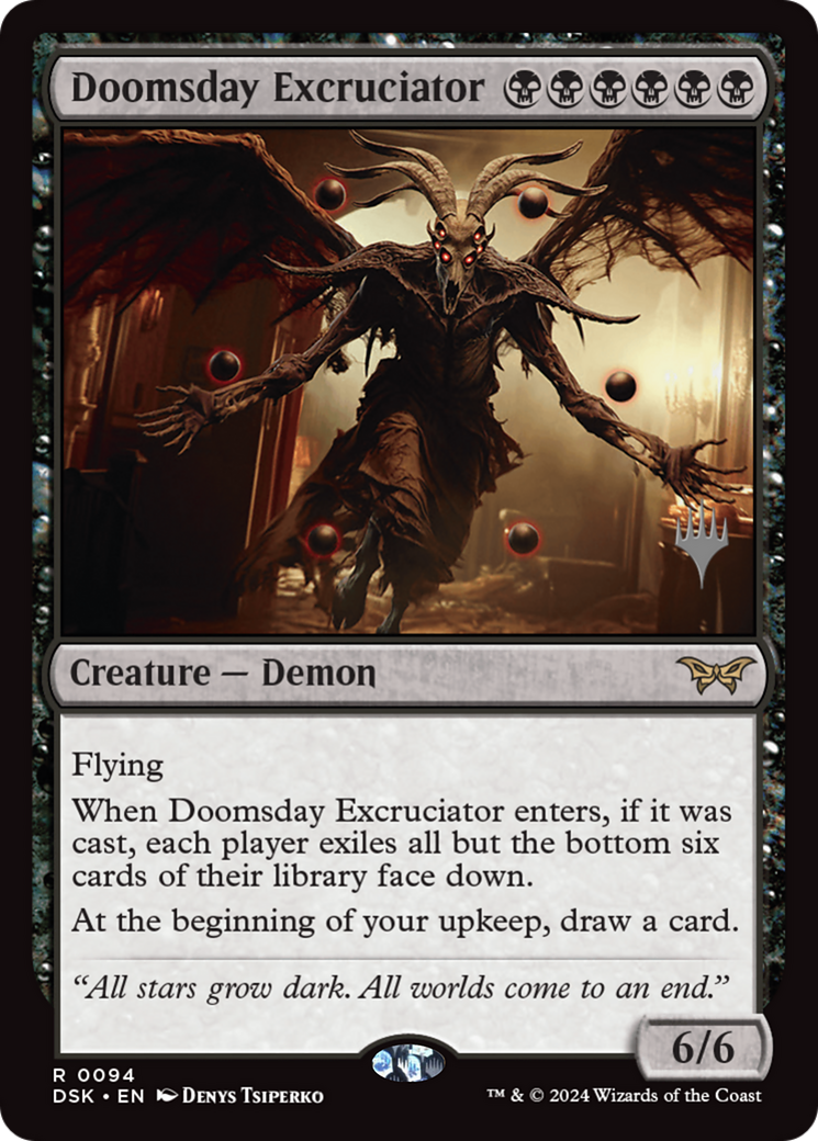 Doomsday Excruciator (PPDSK-94P) [Duskmourn: House of Horror Promos] Foil