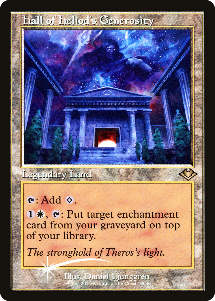 Hall of Heliod's Generosity (Retro Frame) (MH1-039) [Modern Horizons 1 Timeshifts] Foil
