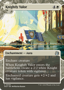 Knightly Valor (WOT-008) [Wilds of Eldraine: Enchanting Tales]: (Showcase) (Borderless)