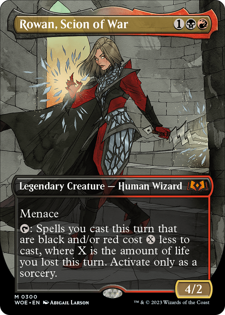 Rowan, Scion of War (WOE-300) [Wilds of Eldraine] (Borderless)