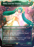 Azusa, Lost but Seeking (SLD-1597★) [Secret Lair Drop] / Miku, Lost but Singing (Borderless) Foil