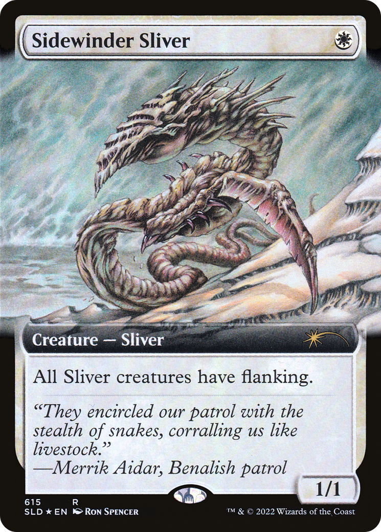 Sidewinder Sliver (SLD-615) [Secret Lair Drop]: (Extended Art) Foil