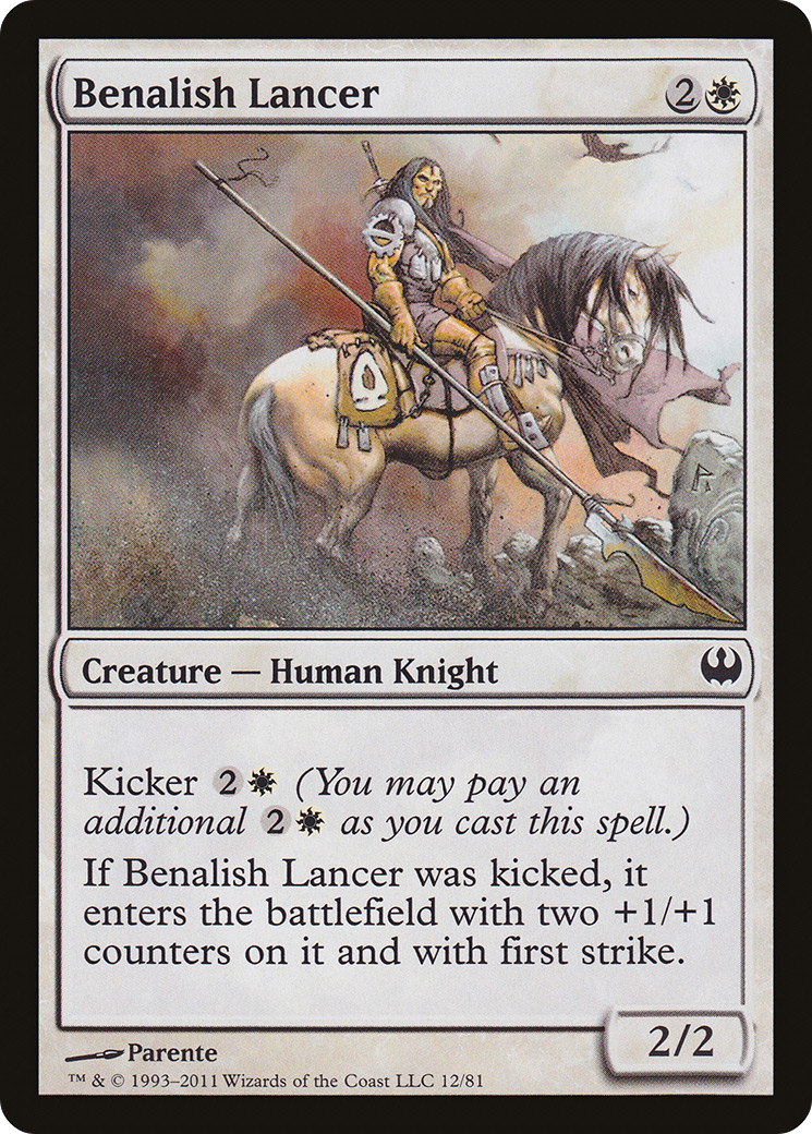 Benalish Lancer (DDG-012) [Duel Decks: Knights vs. Dragons]