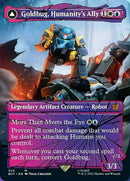 Goldbug, Humanity's Ally // Goldbug, Scrappy Scout (BOT-025) [Transformers]: (shatteredglass, convertdfc) (Borderless) Foil