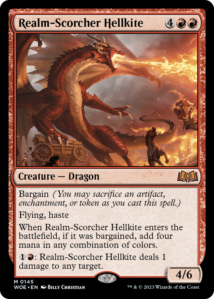 Realm-Scorcher Hellkite (WOE-145) [Wilds of Eldraine]