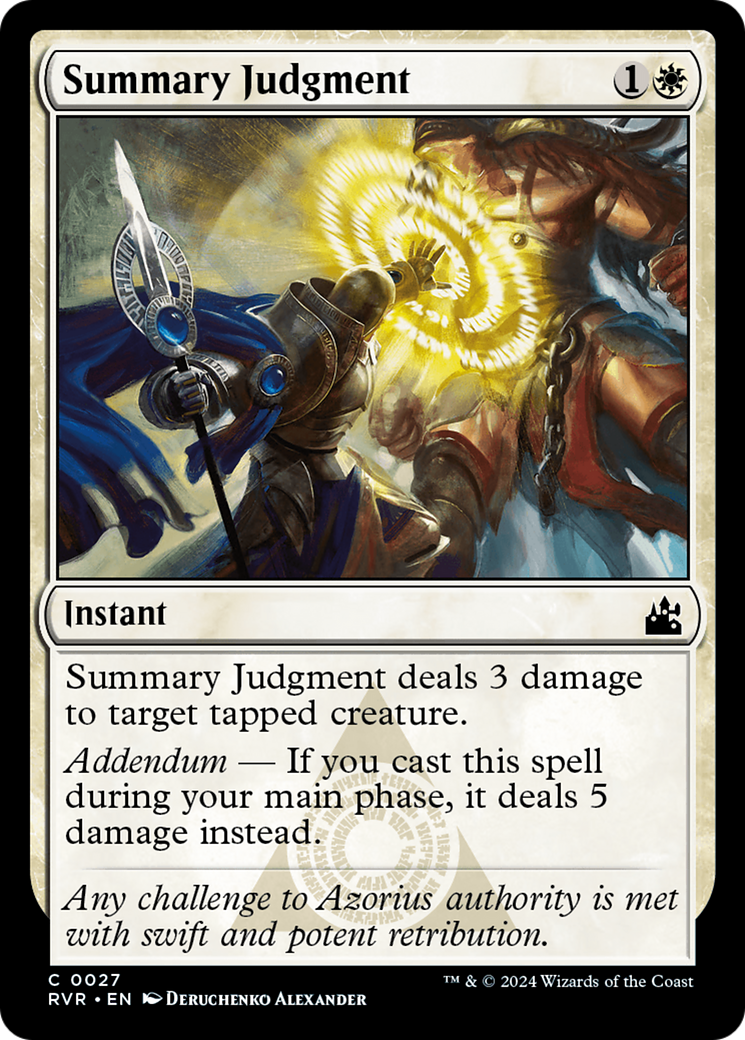 Summary Judgment (RVR-027) [Ravnica Remastered]