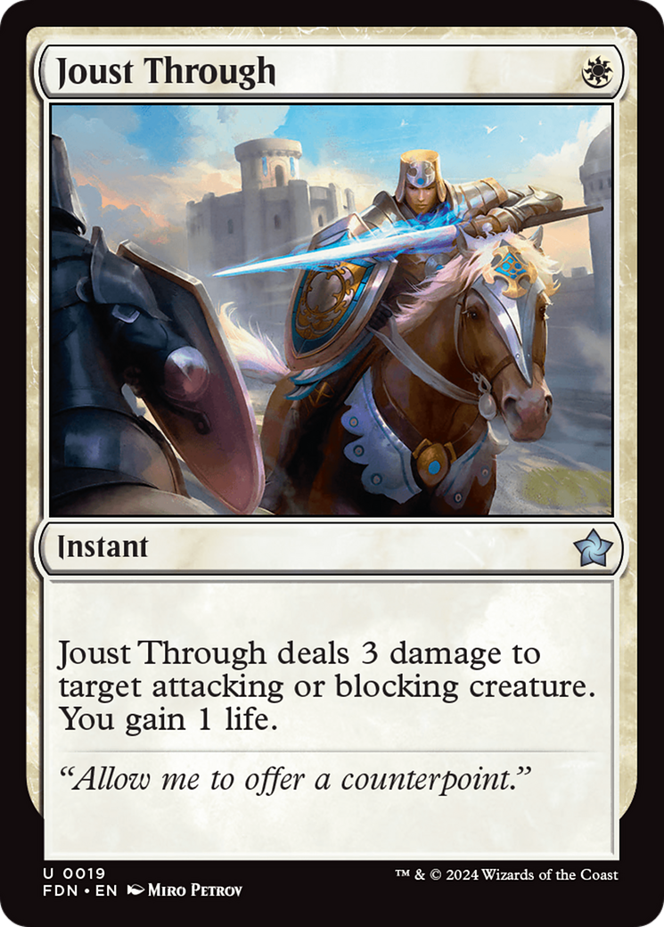 Joust Through (FDN-019) [Foundations] Foil