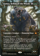 Lumra, Bellow of the Woods (BLB-343) [Bloomburrow]: (Showcase) (Borderless) Foil