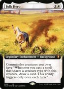 Folk Hero (Extended Art) (CLB-608) [Commander Legends: Battle for Baldur's Gate]