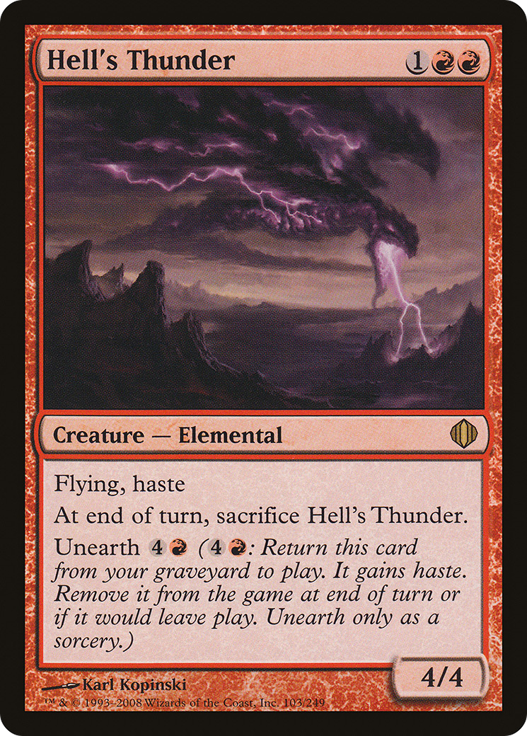 Hell's Thunder (ALA-103) [Shards of Alara] Foil