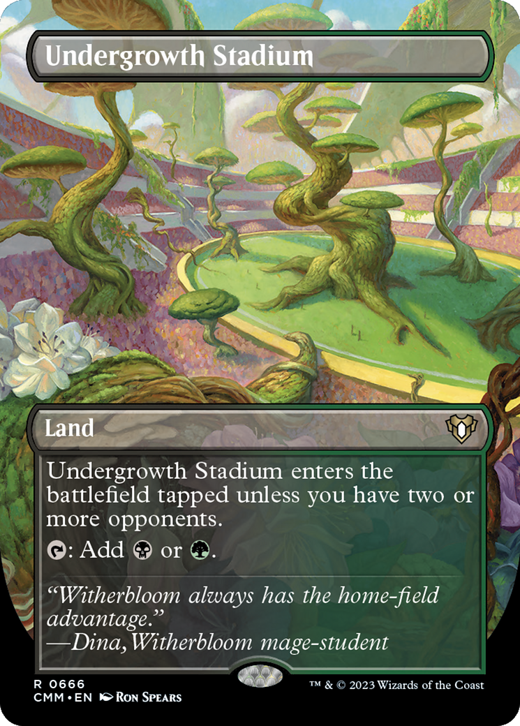 Undergrowth Stadium (CMM-666) [Commander Masters] (Borderless) Foil