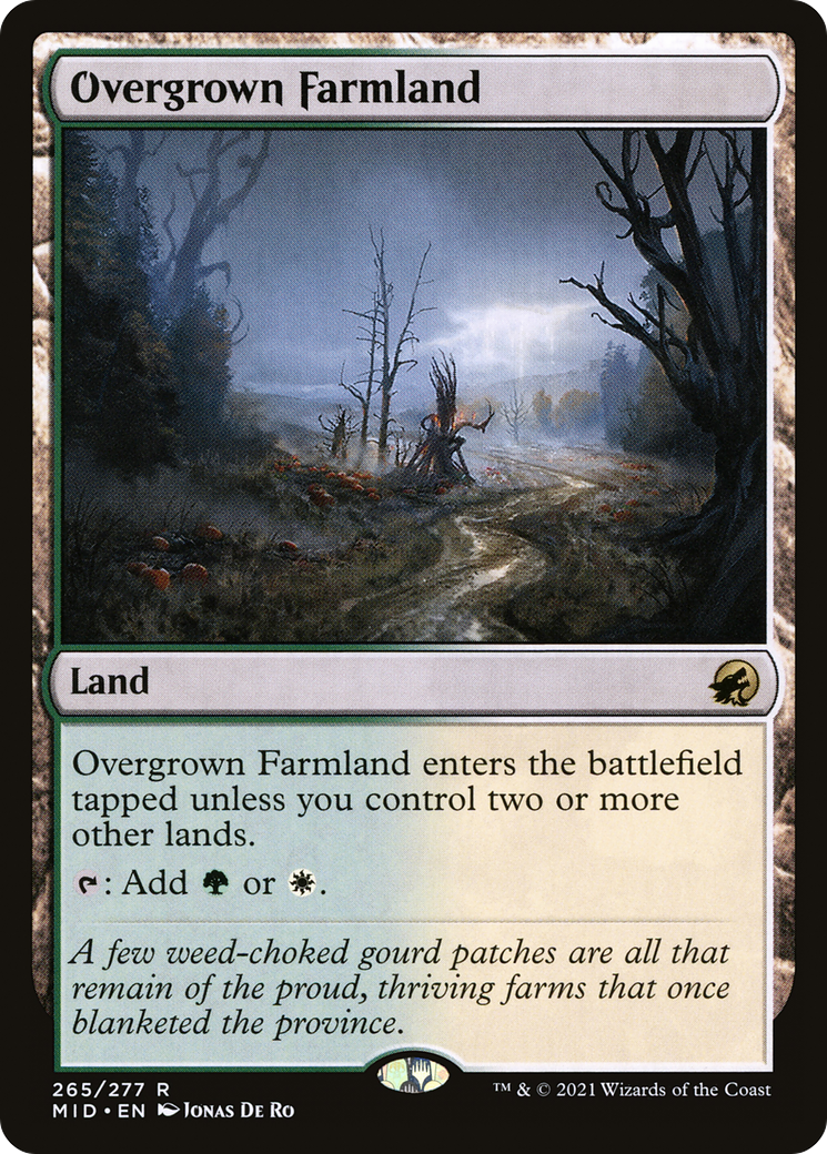 Overgrown Farmland (MID-265) [Innistrad: Midnight Hunt] Foil
