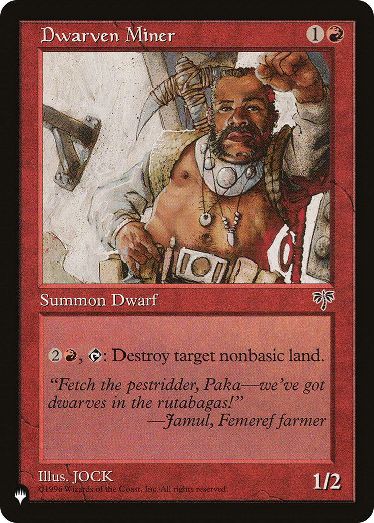 Dwarven Miner (LIST-MIR-169) [The List]