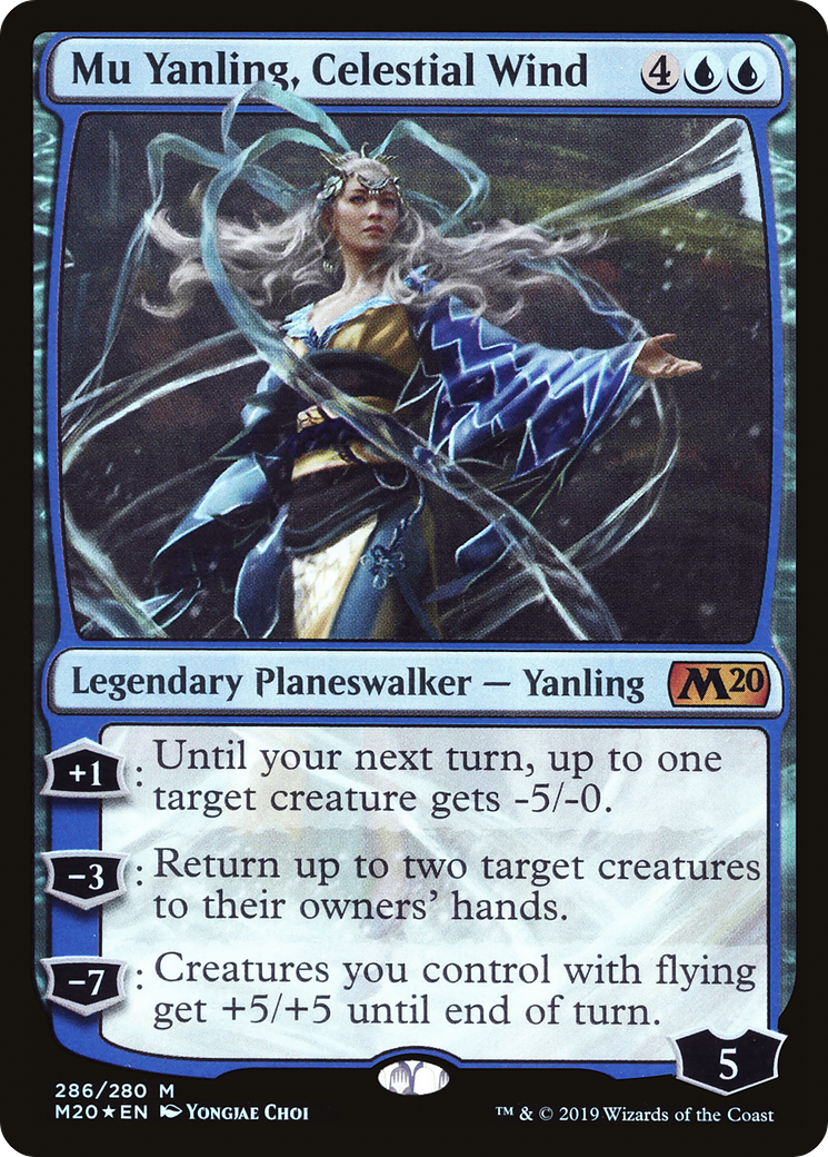Mu Yanling, Celestial Wind (M20-286) [Core Set 2020] Foil