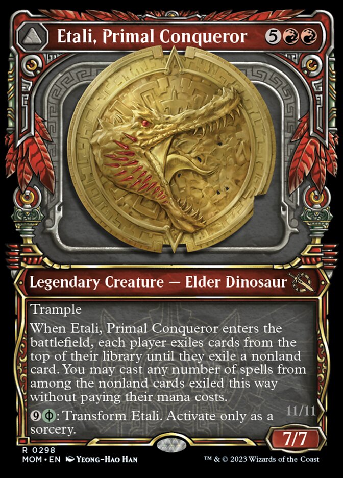 Etali, Primal Conqueror // Etali, Primal Sickness (MOM-298) [March of the Machine]: (Showcase)