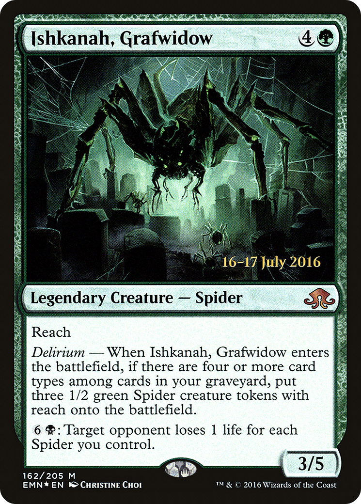 Ishkanah, Grafwidow (PRE-162S) [Eldritch Moon Promos] Foil