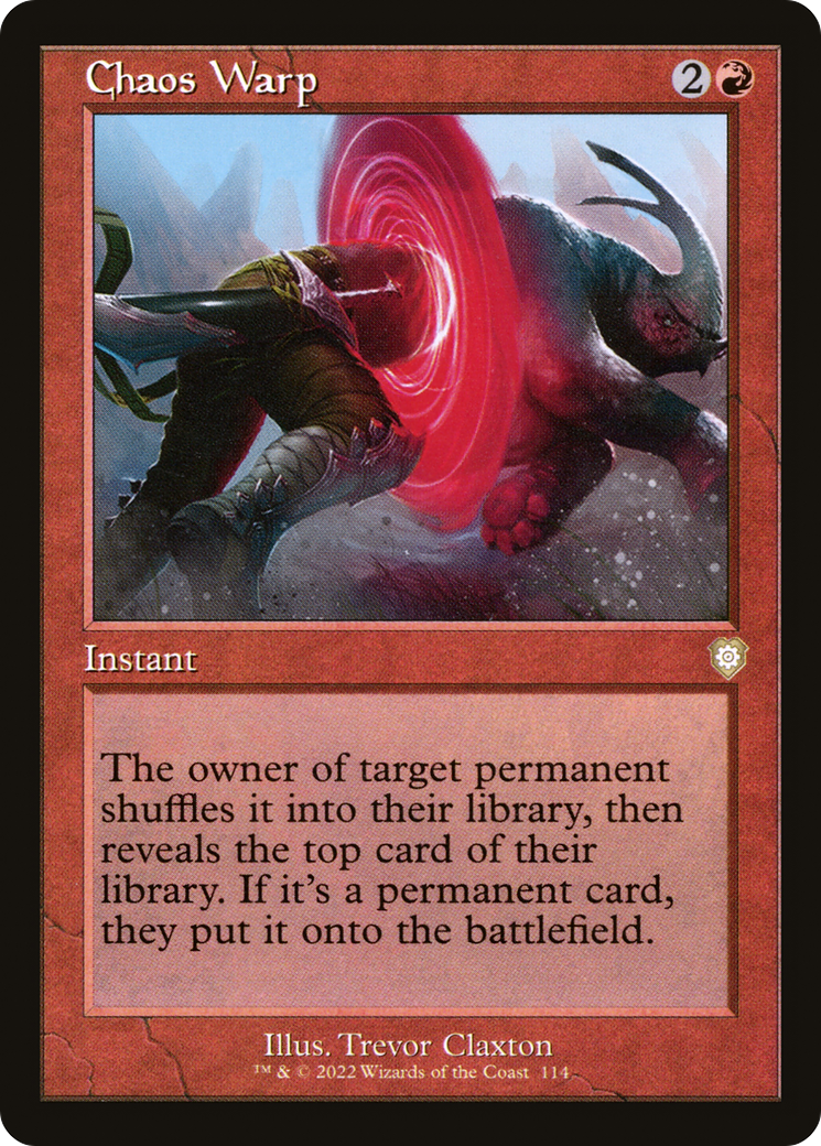 Chaos Warp (Retro Frame) (BRC-114) [The Brothers' War Commander]