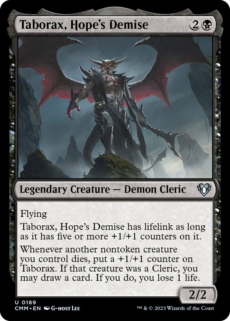 Taborax, Hope's Demise (CMM-189) [Commander Masters] Foil