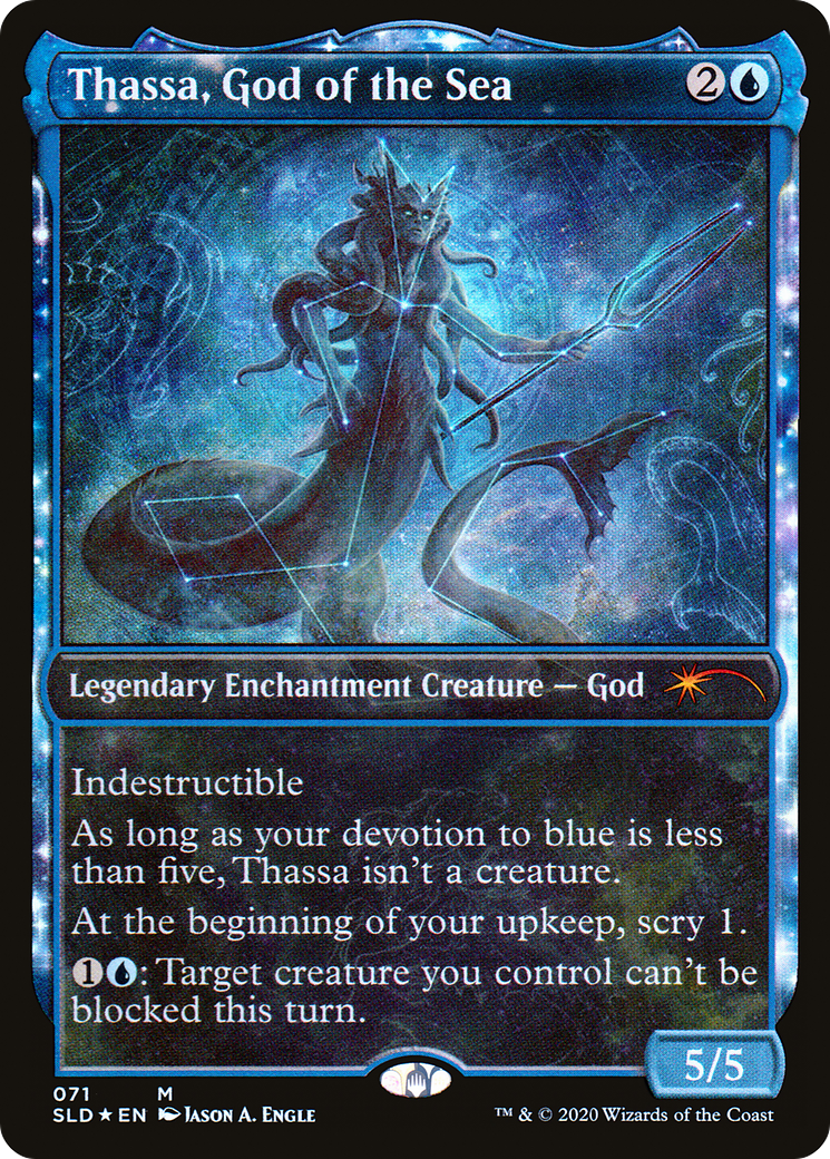 Thassa, God of the Sea (SLD-071) (Showcase) [Secret Lair Drop] Foil