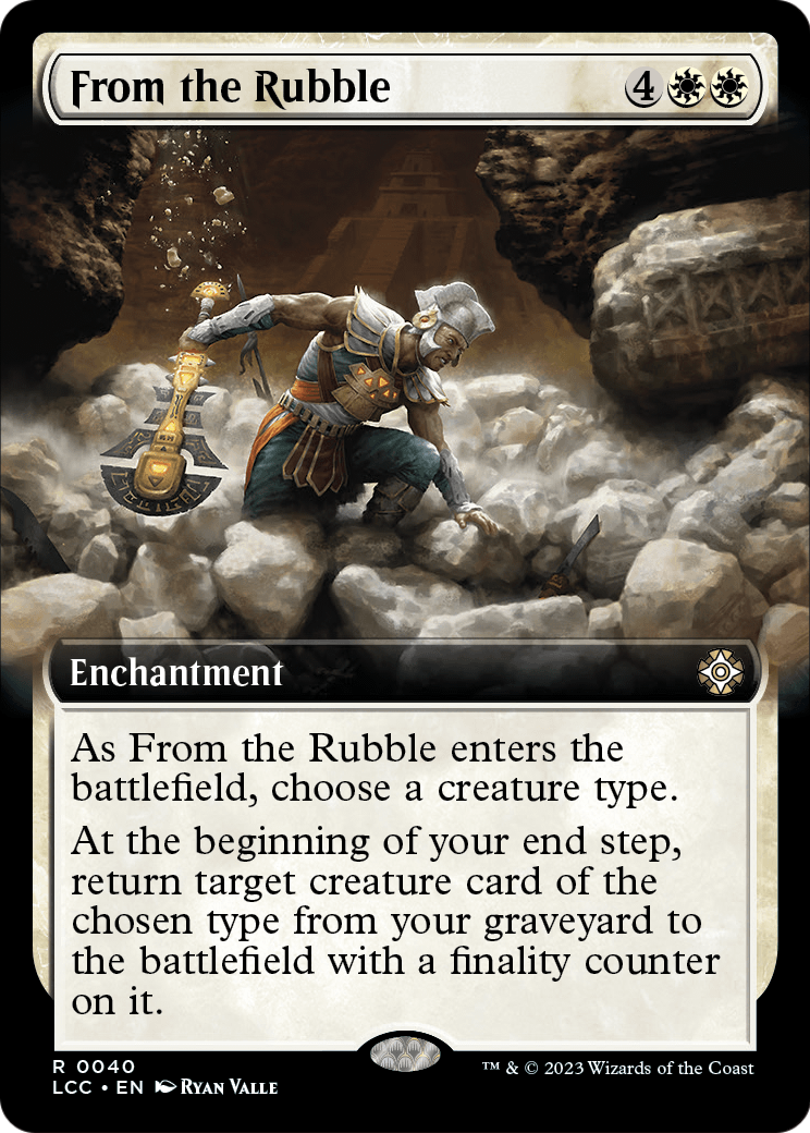 From the Rubble (Extended Art) (LCC-040) [The Lost Caverns of Ixalan Commander]