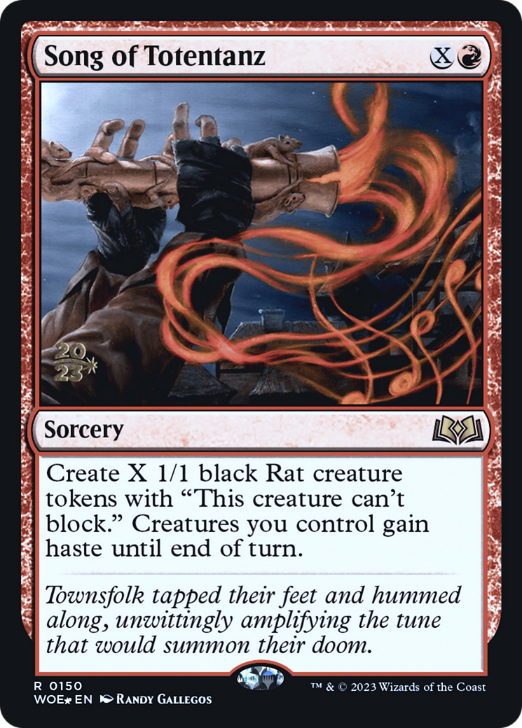Song of Totentanz (PRE-150S) [Wilds of Eldraine Promos] Foil