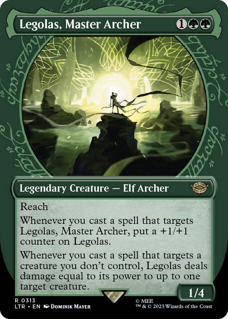 Legolas, Master Archer (Showcase) (LTR-313) (Borderless) [The Lord of the Rings: Tales of Middle-earth]