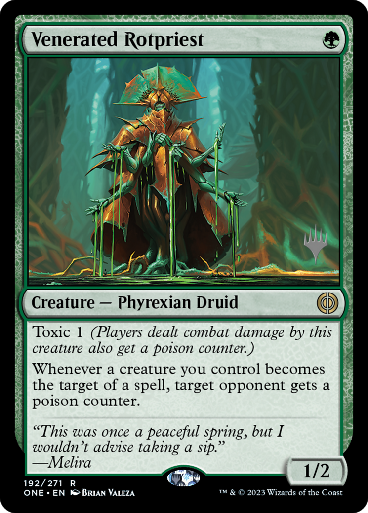 Venerated Rotpriest (PPONE-192P) [Phyrexia: All Will Be One Promos]