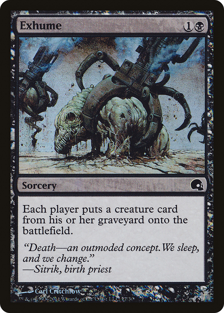 Exhume (GRV-017) [Premium Deck Series: Graveborn] Foil