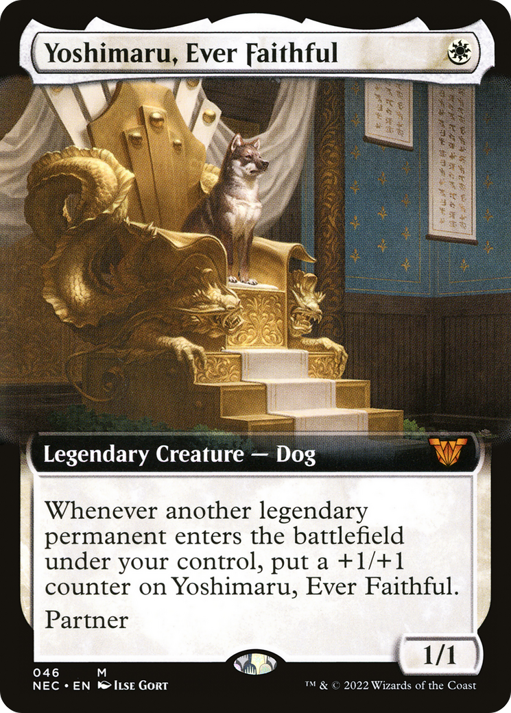 Yoshimaru, Ever Faithful (Extended Art) (NEC-046) [Neon Dynasty Commander]