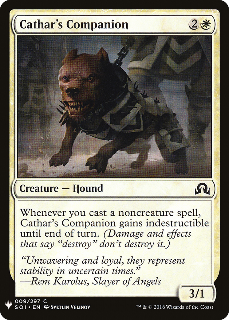Cathar's Companion (LIST-SOI-9) [The List]