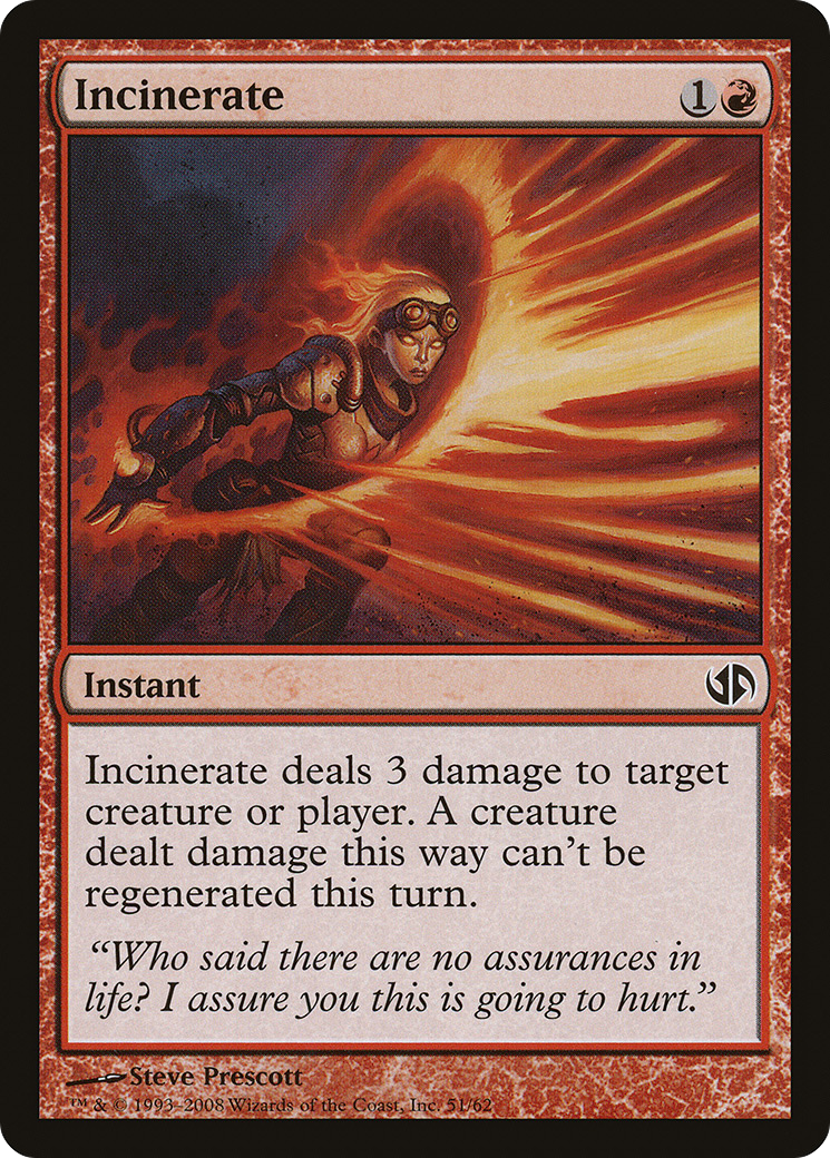 Incinerate (DD2-051) [Duel Decks: Jace vs. Chandra]
