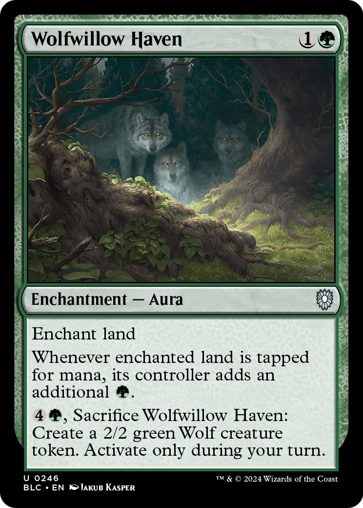 Wolfwillow Haven (BLC-246) [Bloomburrow Commander]