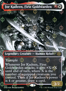 Jor Kadeen, First Goldwarden (ONE-462) [Phyrexia: All Will Be One]: (Showcase) (Borderless) Foil