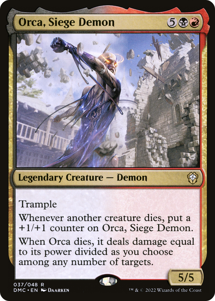Orca, Siege Demon (DMC-037) [Dominaria United Commander]