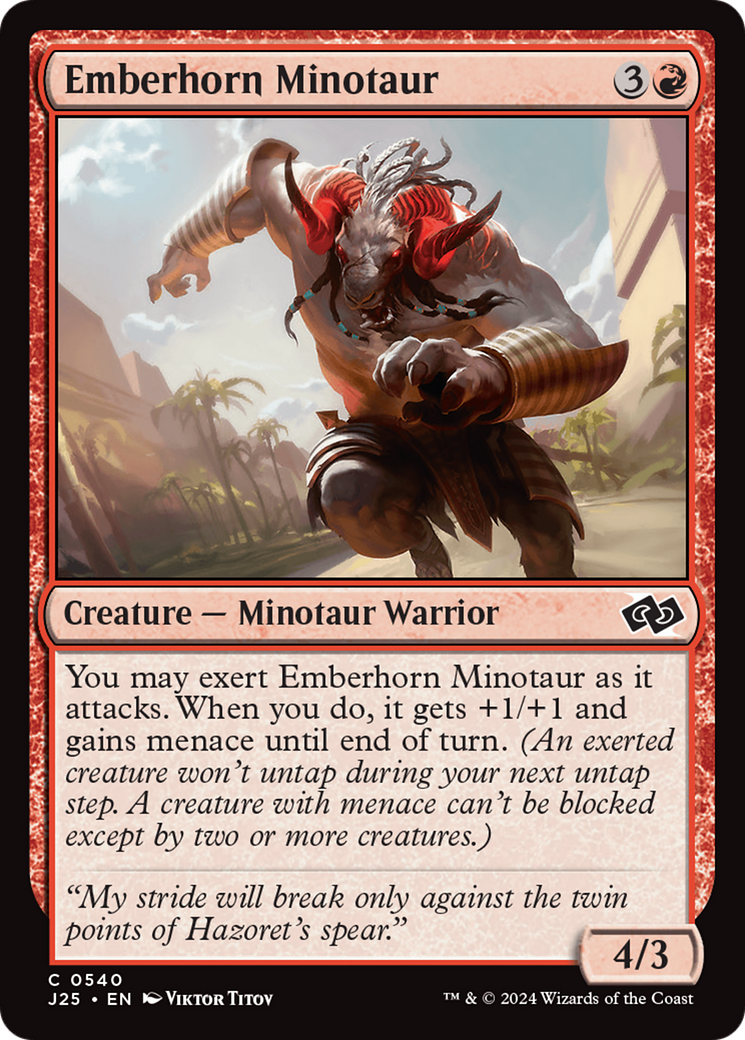 Emberhorn Minotaur (J25-540) [Foundations Jumpstart]