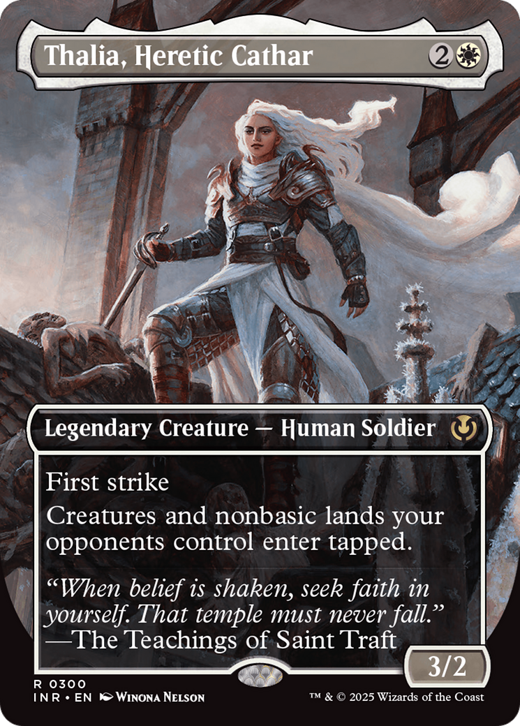 Thalia, Heretic Cathar (INR-300) [Innistrad Remastered] (Borderless) Foil
