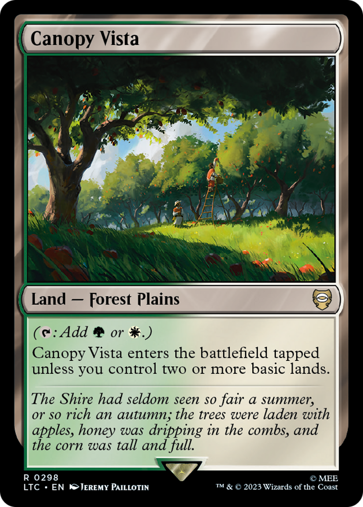 Canopy Vista (LTC-298) [Tales of Middle-earth Commander]