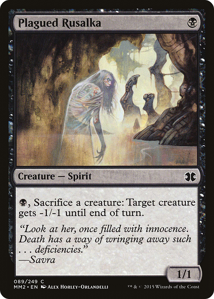 Plagued Rusalka (MM2-089) [Modern Masters 2015]