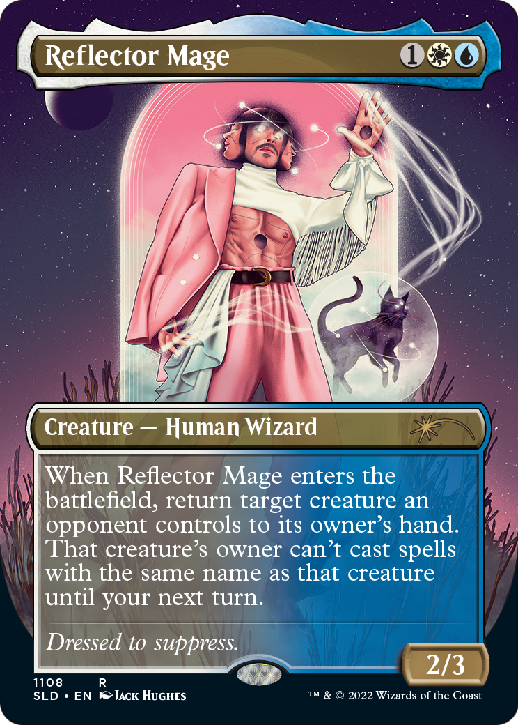 Reflector Mage (Borderless) (SLD-1108) (Borderless) [Secret Lair Drop]