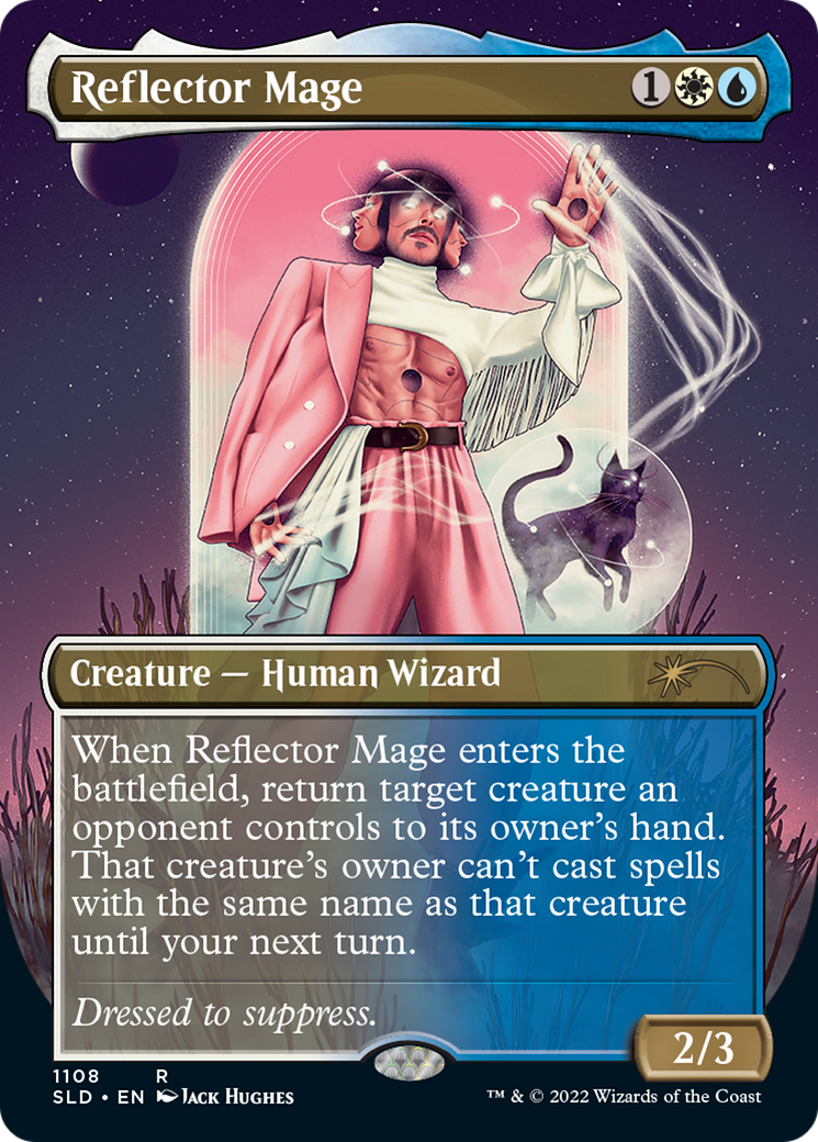 Reflector Mage (SLD-1108) [Secret Lair Drop] (Borderless) Foil