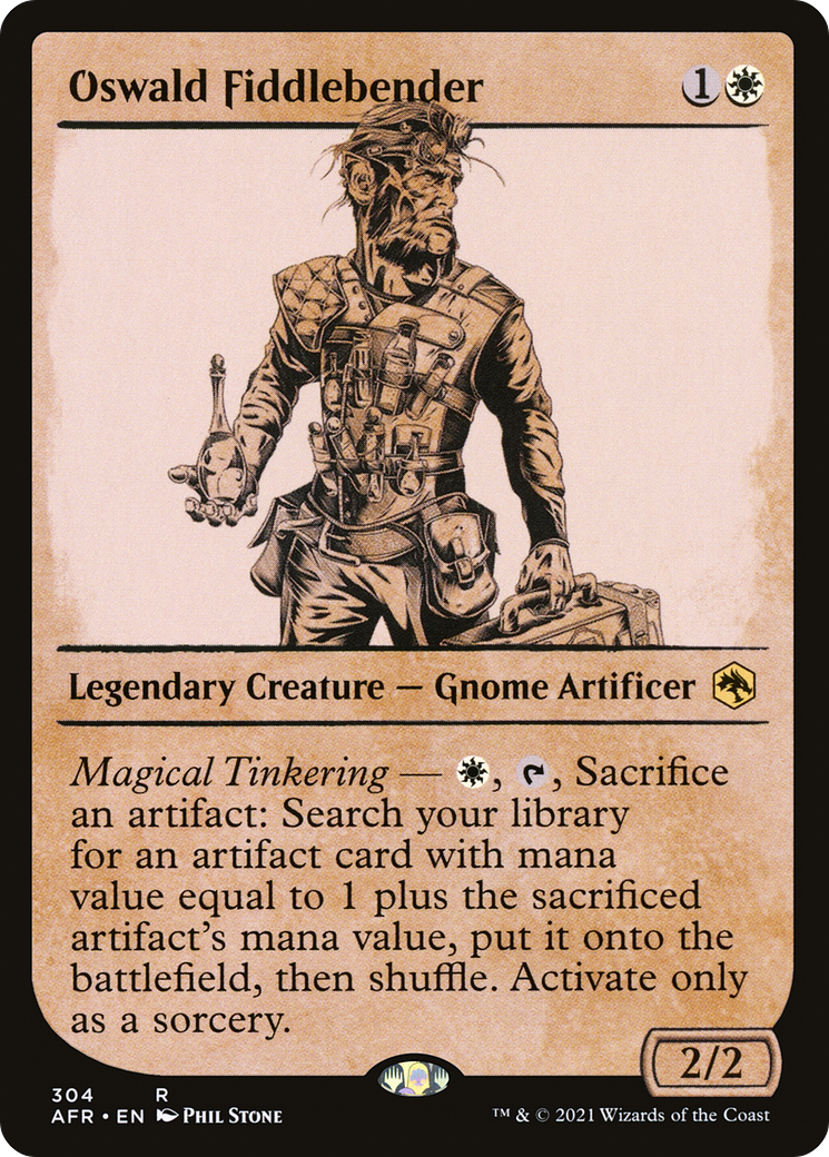 Oswald Fiddlebender (AFR-304) [Adventures in the Forgotten Realms]: (Showcase) Foil