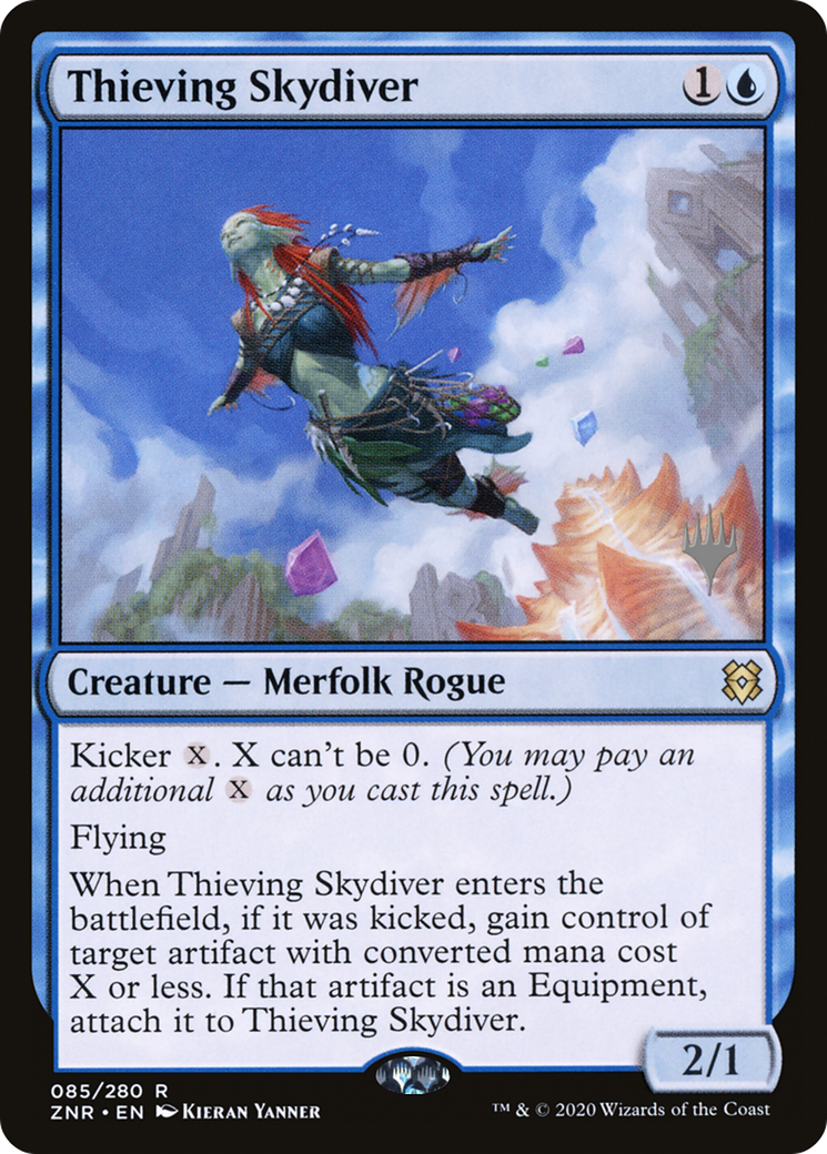 Thieving Skydiver (PPZNR-85P) [Promo Pack: Zendikar Rising Promos]