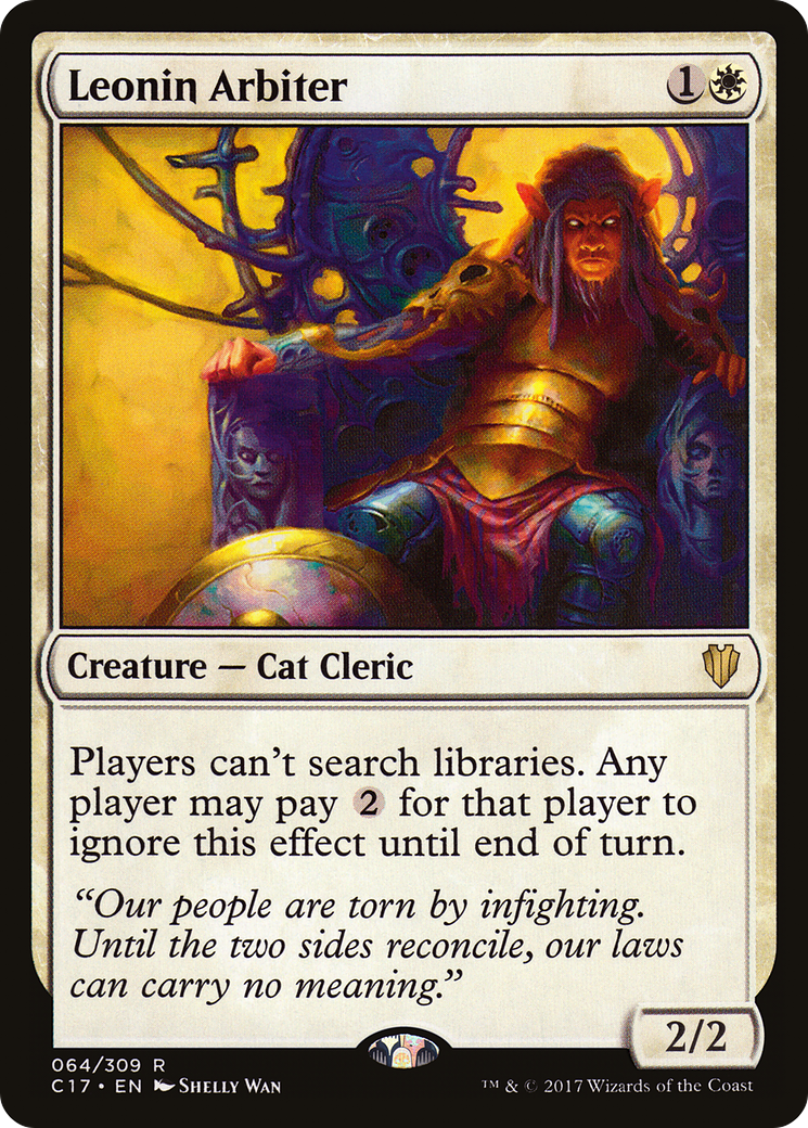 Leonin Arbiter (C17-064) [Commander 2017]