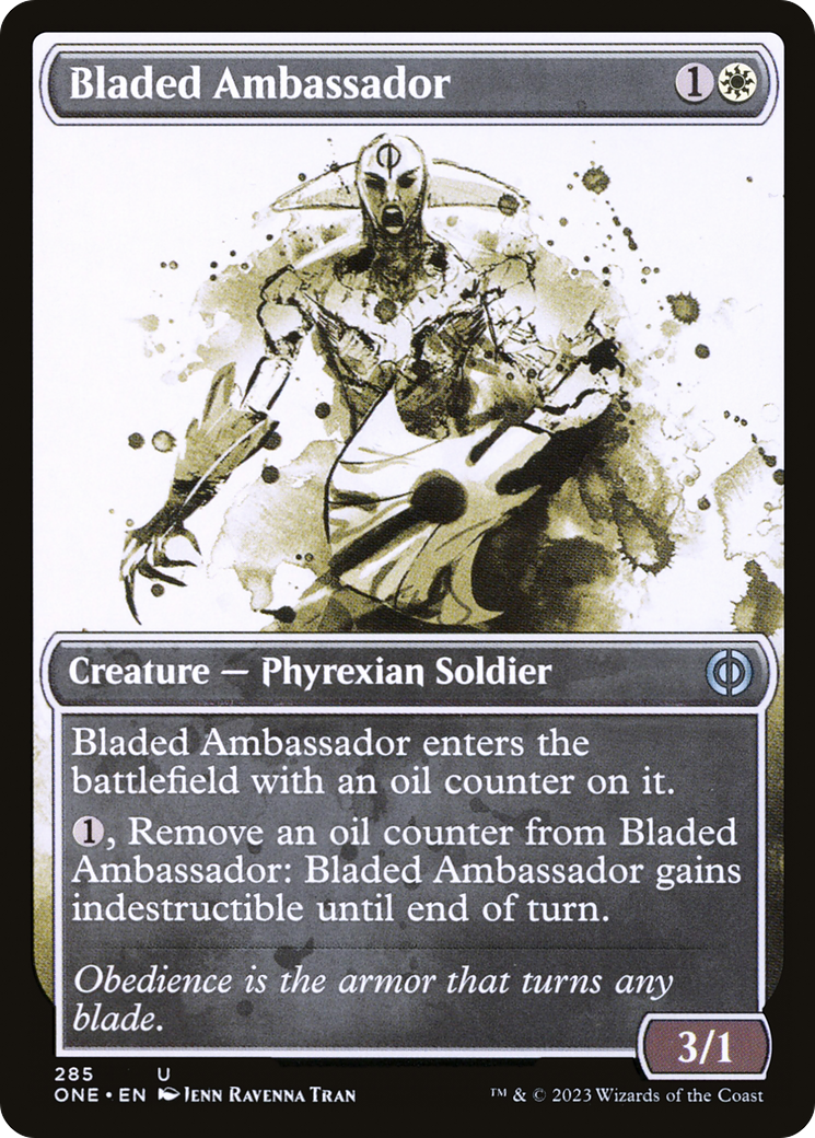 Bladed Ambassador (Showcase) (ONE-285) [Phyrexia: All Will Be One]